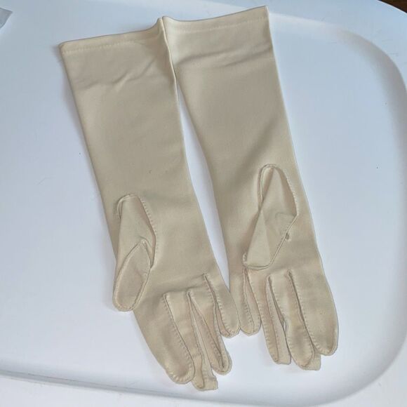 Vtg New in packaging Van Raalte beige/taupe long nylon gloves - Picture 3 of 7